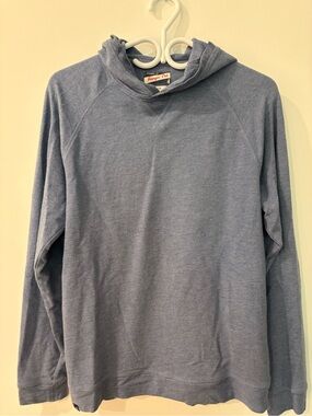 johnnie-O Lightweight Hooded Pullover - Blue